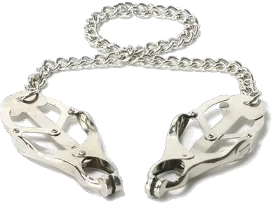 Brustwarzenklammern mit Kette