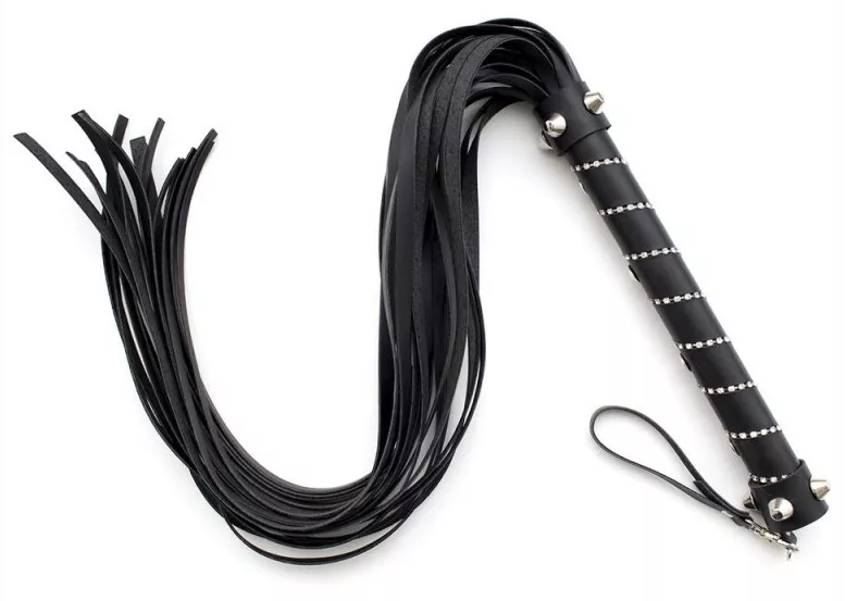Lange Gerte Diamond 75cm Schwarz
