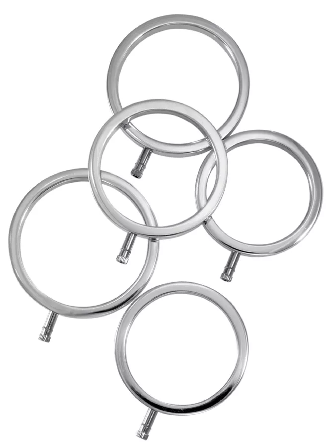 5er-Set Elektrostimulations-Penisringe ElectraRings Electrastim