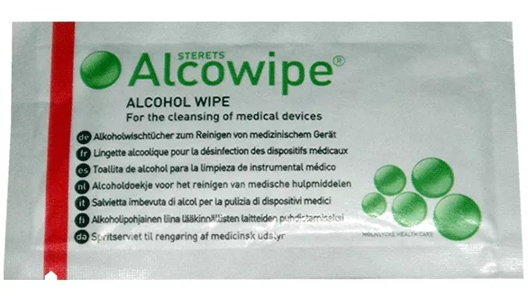 Alkoholhaltige Reinigungstücher ElectraStim x10