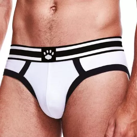 Slip Brief Prowler Weiß-Schwarz