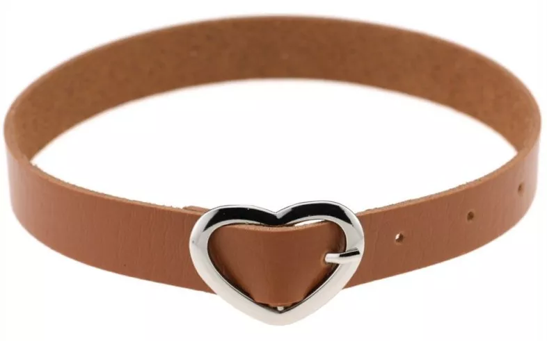 Halsband Heart Attach Braun