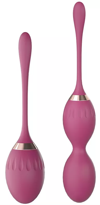 Duo von 2 Geisha-Kugeln We Love Violett