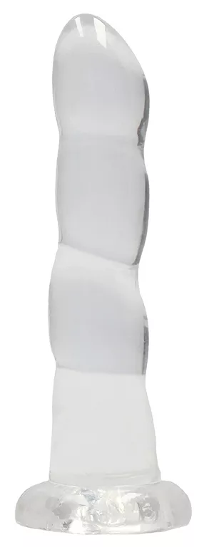 Dildo Twist Crystal RealRock 16 x 4cm Transparent
