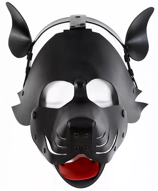 Maske Dog Pup Schwarz