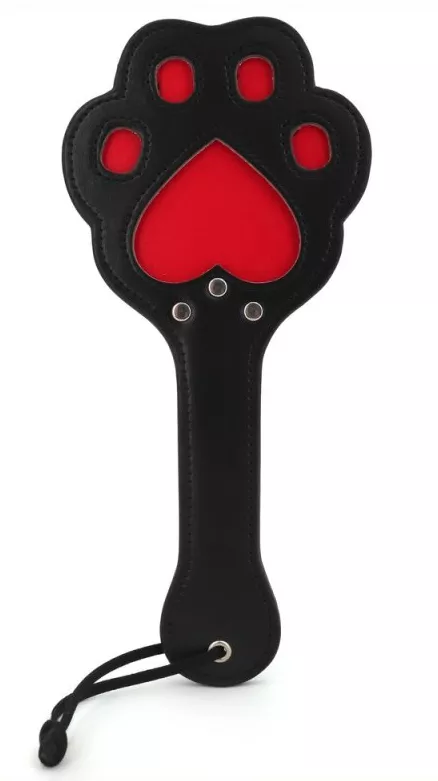 Paddle Pfotze 28 x 13cm Schwarz-Rot