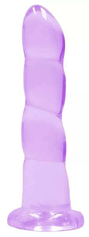 Dildo Twist Crystal RealRock 16 x 4cm Violett
