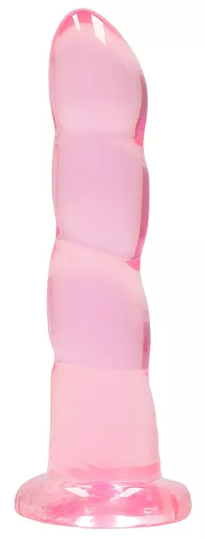 Dildo Twist Crystal RealRock 16 x 4cm Rosa