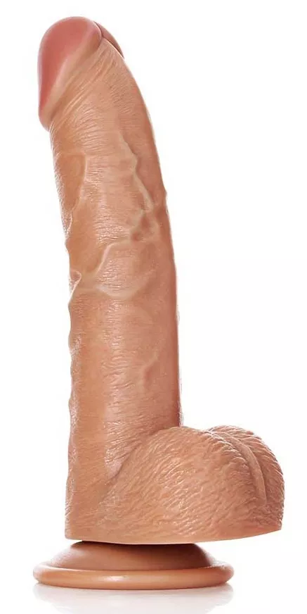 Realistischer Dildo Curved RealRock 17 x 4.3cm Latino