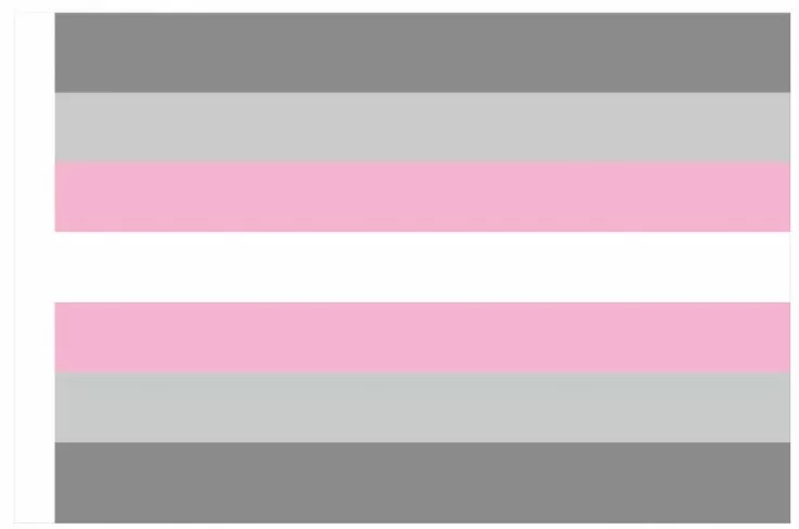 Halbmädchen-Flagge 90 x 150cm