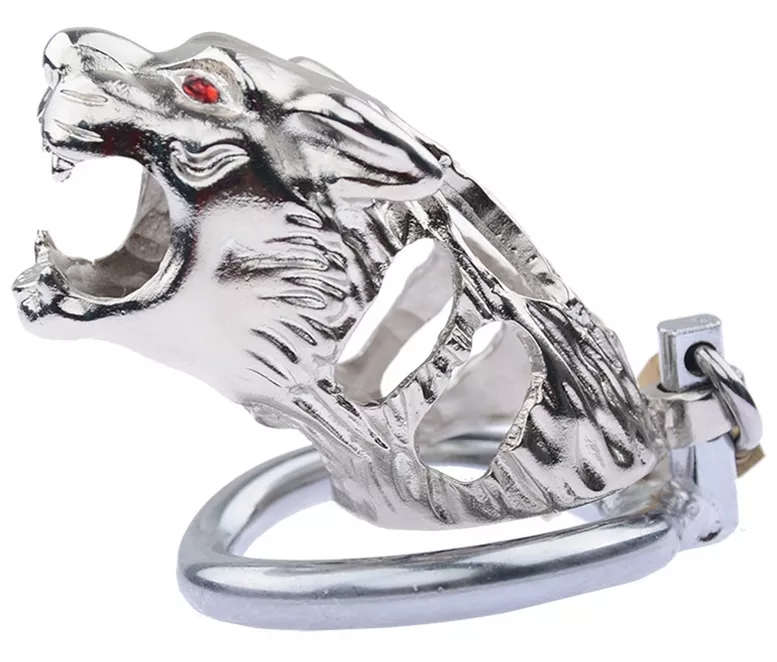 Metall-Keuschheitskäfig Panthera 9 x 3.4cm