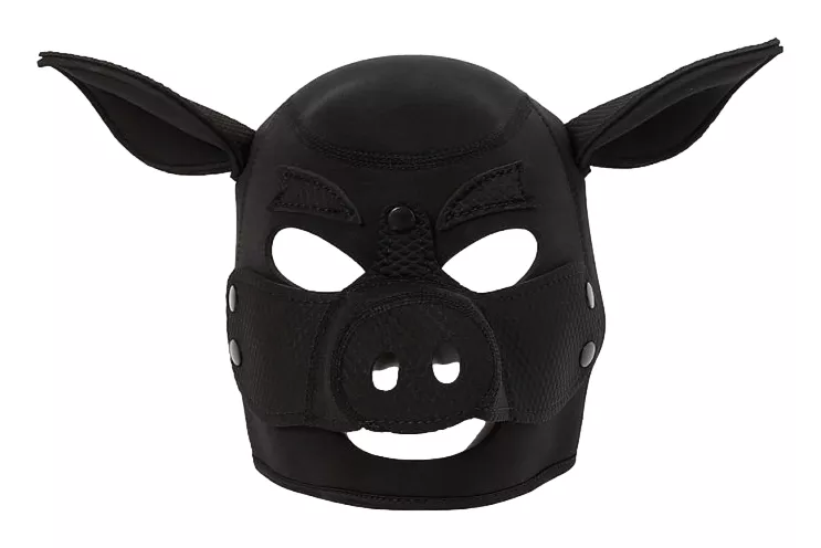 Cagoule Tête de Cochon Pig Noire