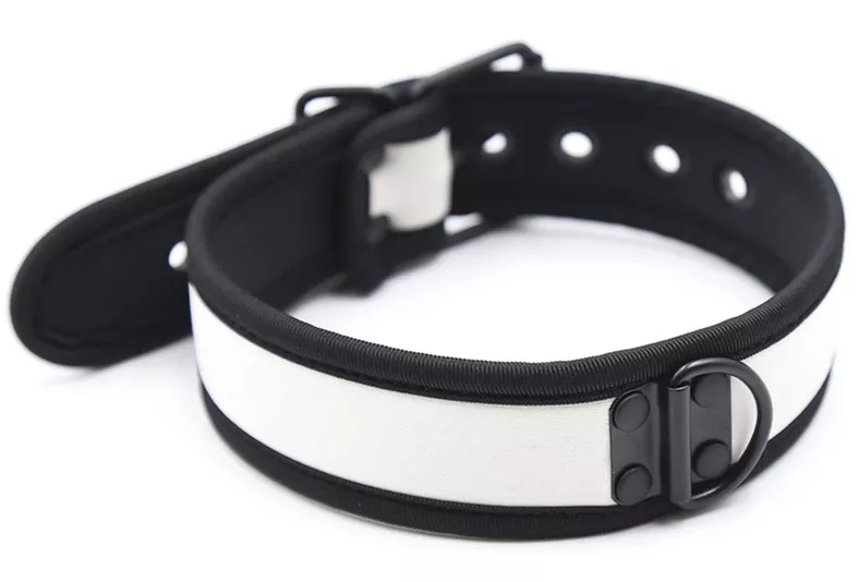Halsband Neopren Simply Puppy Weiß