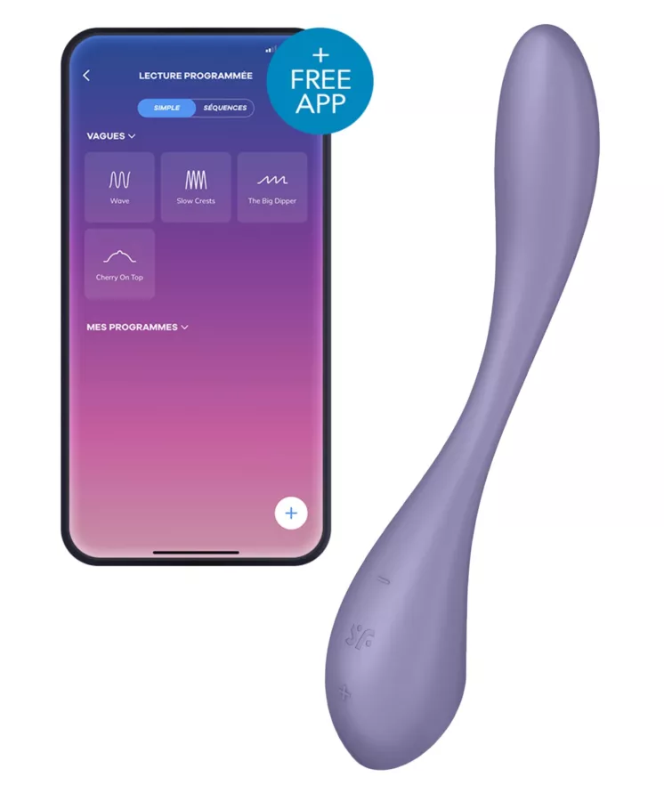 Verbonden vibrator G-Spot Flex 5 Satisfyer paars