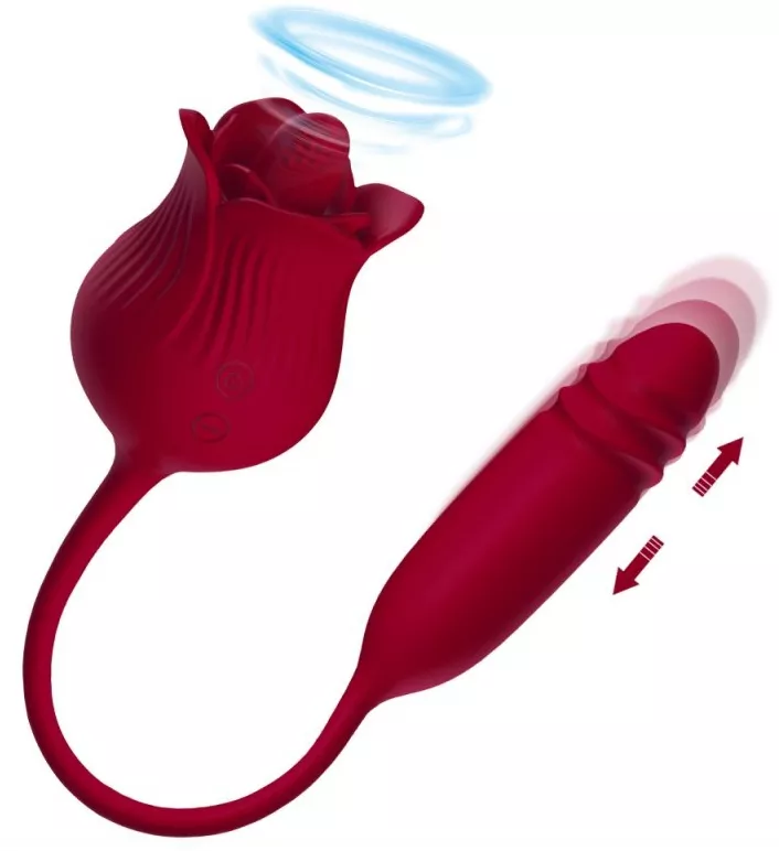 Stimulator and Vibrator Dwich Rose
