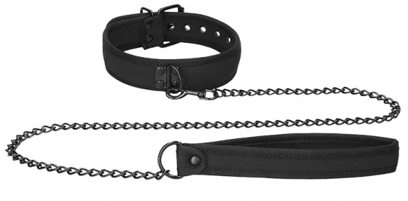 Halskette Neopren Ouch Puppy Schwarz