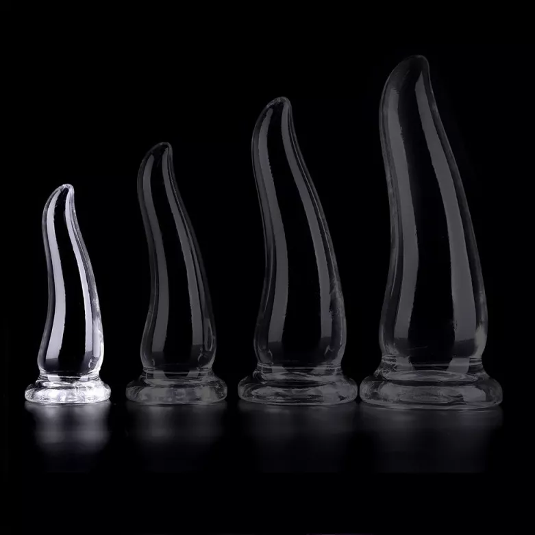 Butt Plug transparent Gazox S 12 x 4cm
