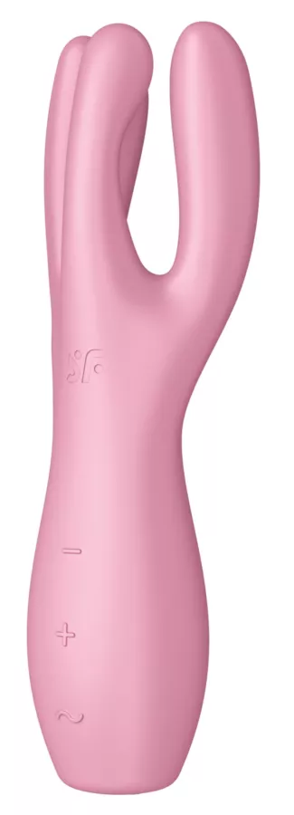 Clitoris stimulator Threesome 3 Satisfyer 14cm Roze