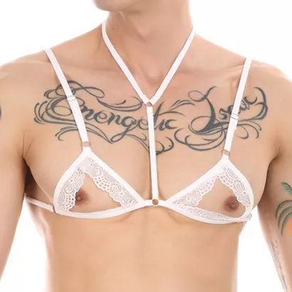 Mini-Bustier WATCH BRUSTWARZEN Weiß