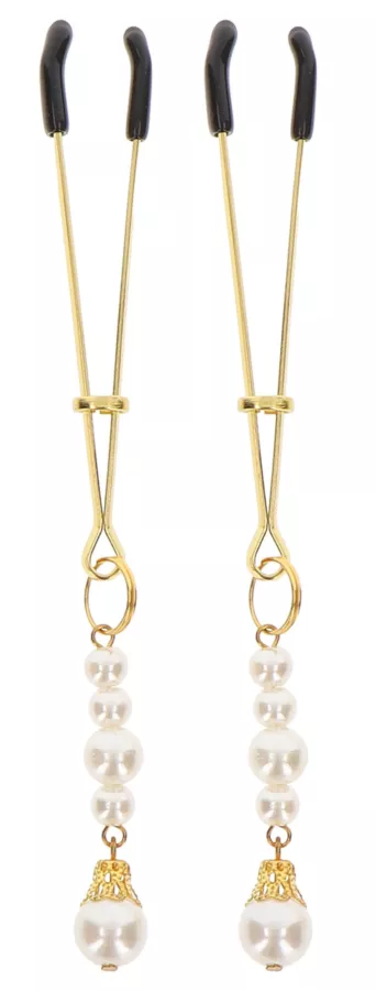 Nippelklemmen Tweezers Pearls Taboom Vergoldet