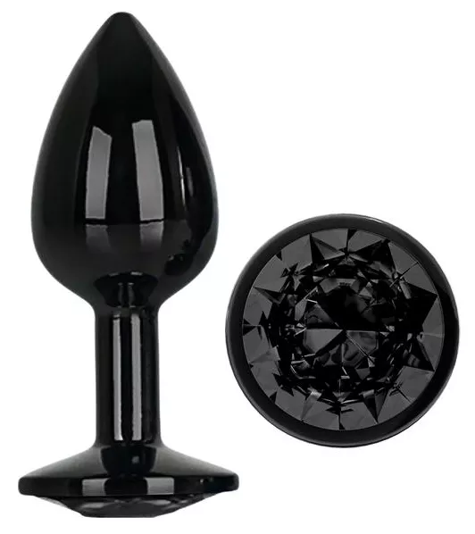 Schmuck Plug AfterDark S 6 x 2.7cm Schwarz