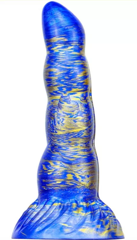 Fantasy-Dildo Scopio 17 x 5cm Blau-Gold