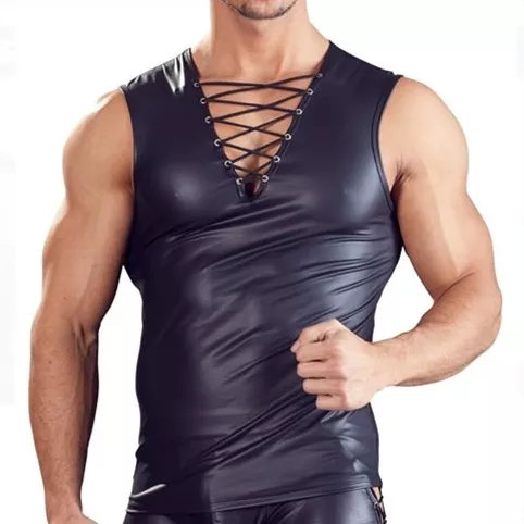 Trägershirt Night Club Lace Schwarz