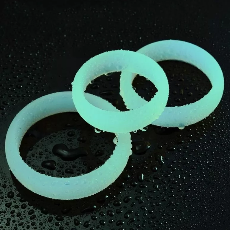 Set von 3 phosphoreszierenden Cockrings Lumiring