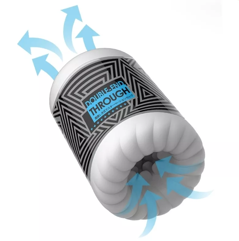 Doppeleingang-Masturbator Throuth Cup 10cm