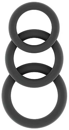 Set 3 Cockrings Silikon Sono n25 Grau