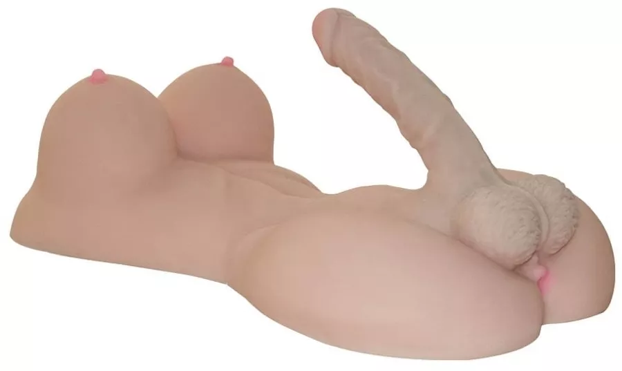 LadyBoy Bust Masturbator Penis and Breasts