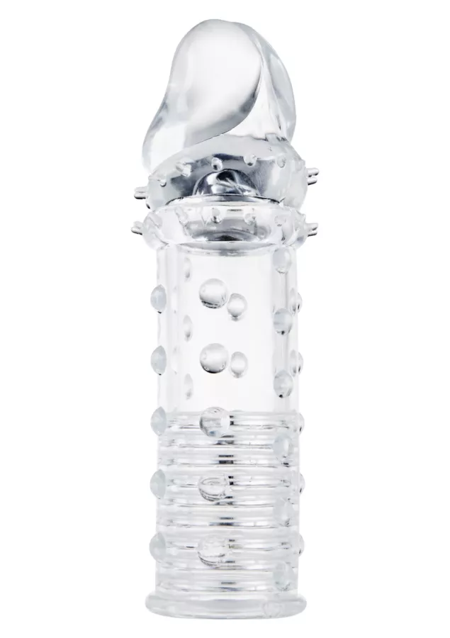 Penis Sleeve Stud Sleeve 15 x 4.2cm Transparent