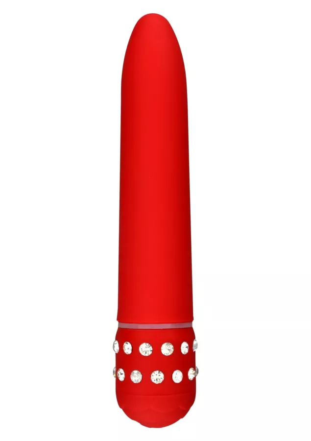 Vibrator Diamond Superbe 15cm Rood
