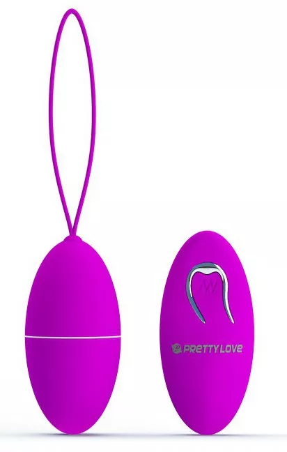 Violettes drahtloses vibrierendes Ei Joanne - 7 x 3.5 cm