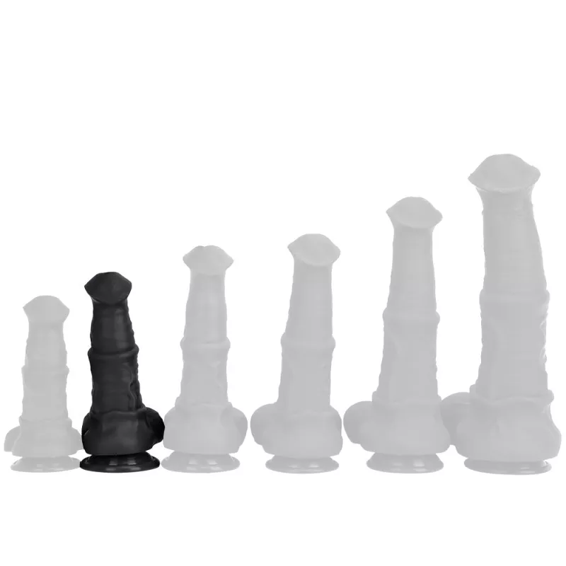 Pferdesilikon-Dildo Centaura M 16 x 5,5cm Schwarz