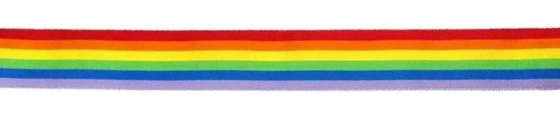 Rainbow Fabric Ribbon 180 x 10cm