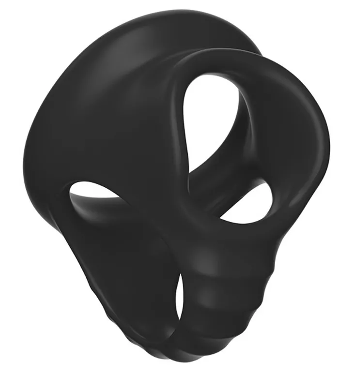 Ballstretcher aus Silikon Splity Schwarz