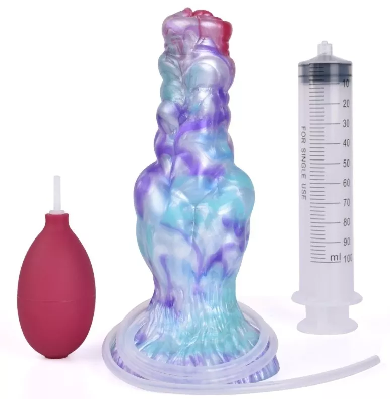 Ejakulierender Dildo Hund Pomeranian 17 x 6cm