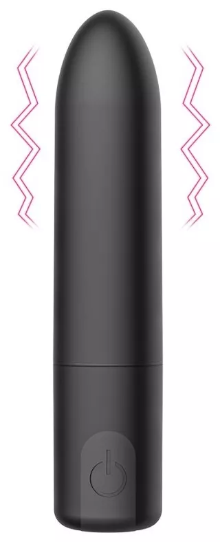 Mini Vibrator Happy Schwarz