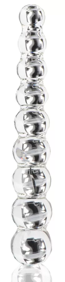 Glazen dildo Frozen Fountain 22 x 3,7cm