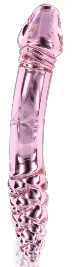 Glaspenis Rhinestone Scepter 23 x 3,6cm Rosa