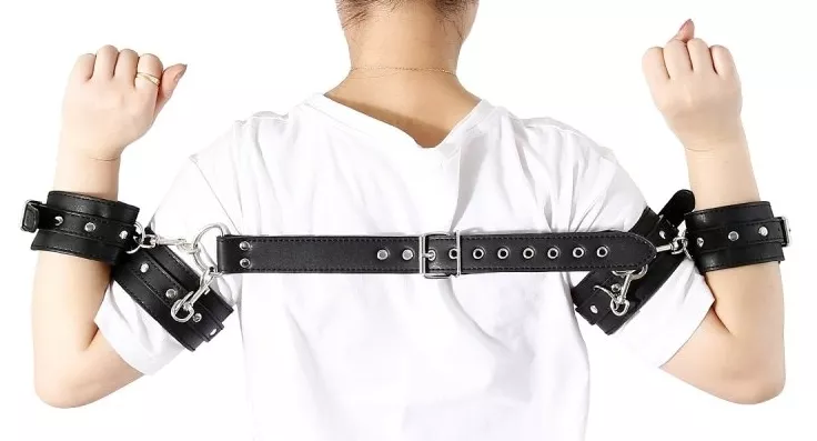 Arm-Handgelenk-Fesseln BACK BICEPS Schwarz