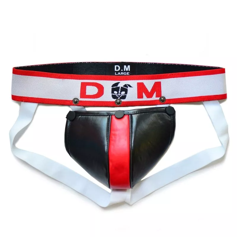 Jockstrap Neo Dungeon Schwarz-Rot