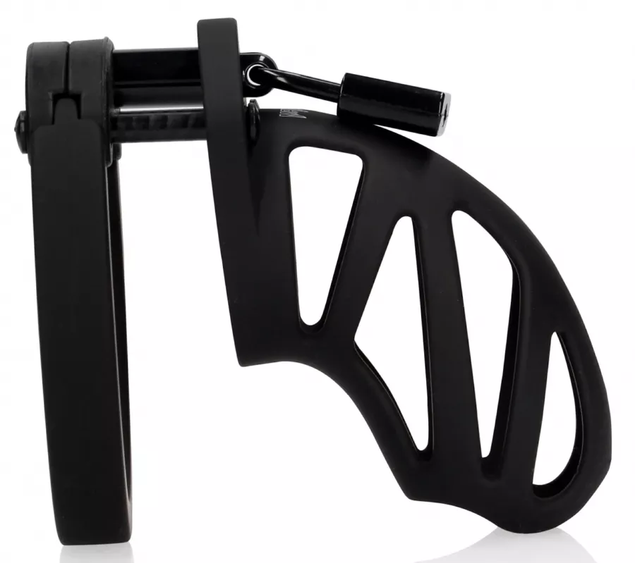 Keuschheitskäfig ManCage Modell 24 - 9 x 3.5cm Schwarz