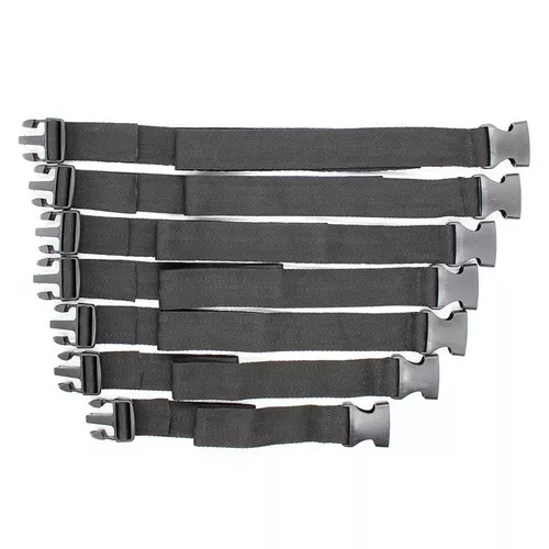 Set van 7 Zwarte Riemen Bevestigingstape Camisole Claps