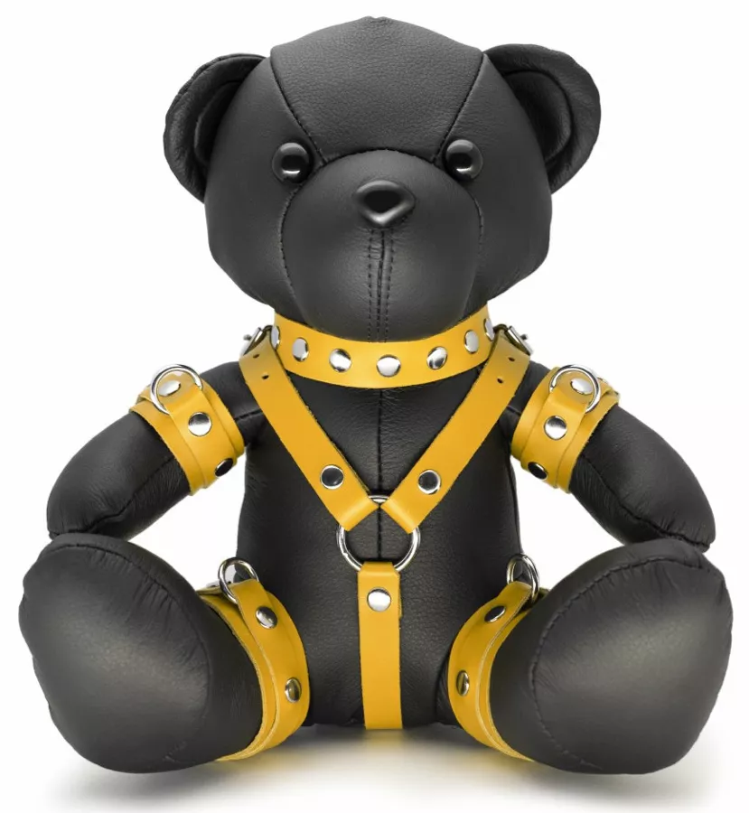 Bendy The Bdsm Teddy Bear Yellow Leather Bear