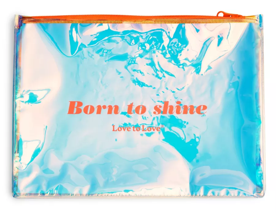 Opbergtas Born to Shine Zip Oranje