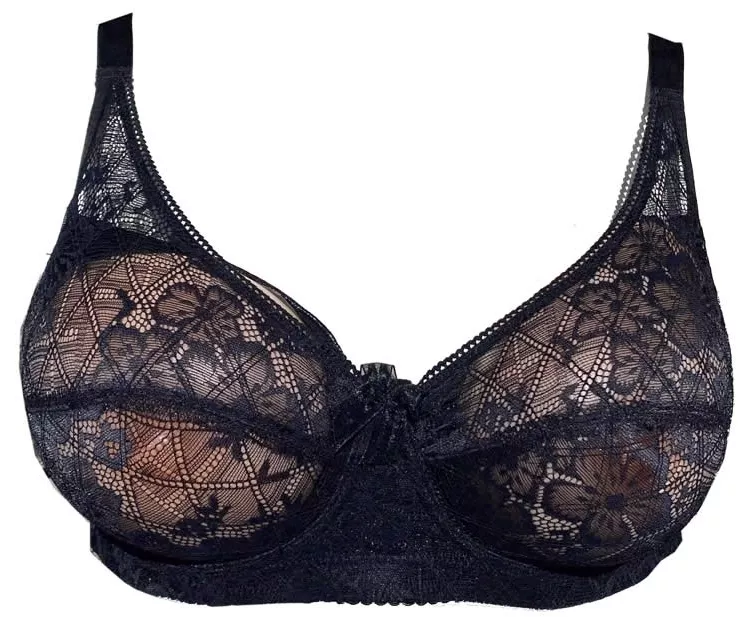 Beha met prothese-ondersteuning Pocketbra Zwart