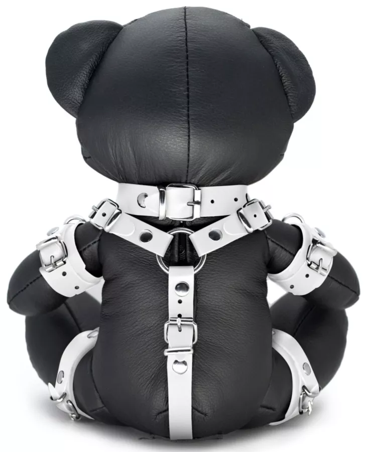 Bendy The Bdsm Teddy Bear White Leather