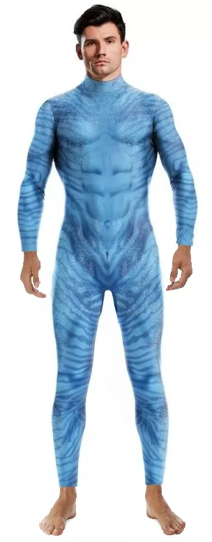 Cosplay-Anzug Unter dem Meer Fish Blau